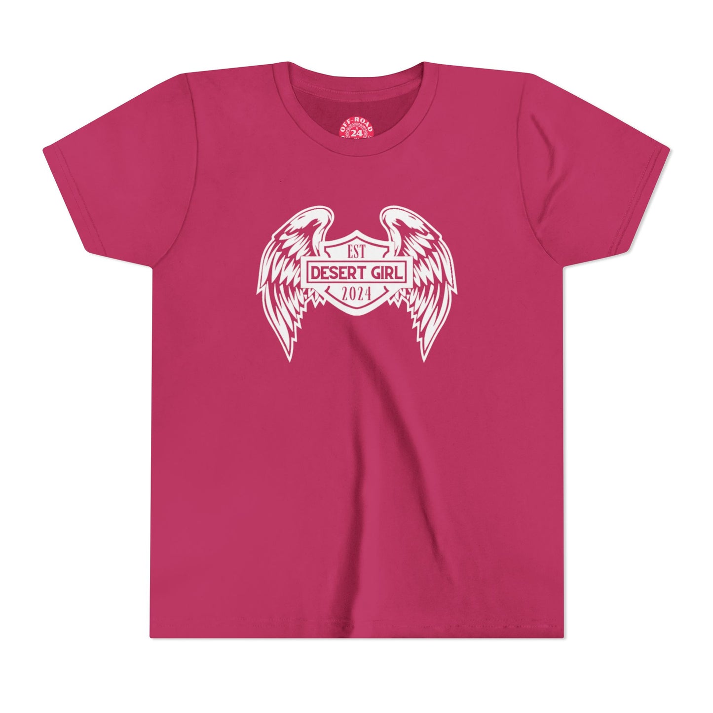 Youth Desert Girl Wings Short Sleeve Tee