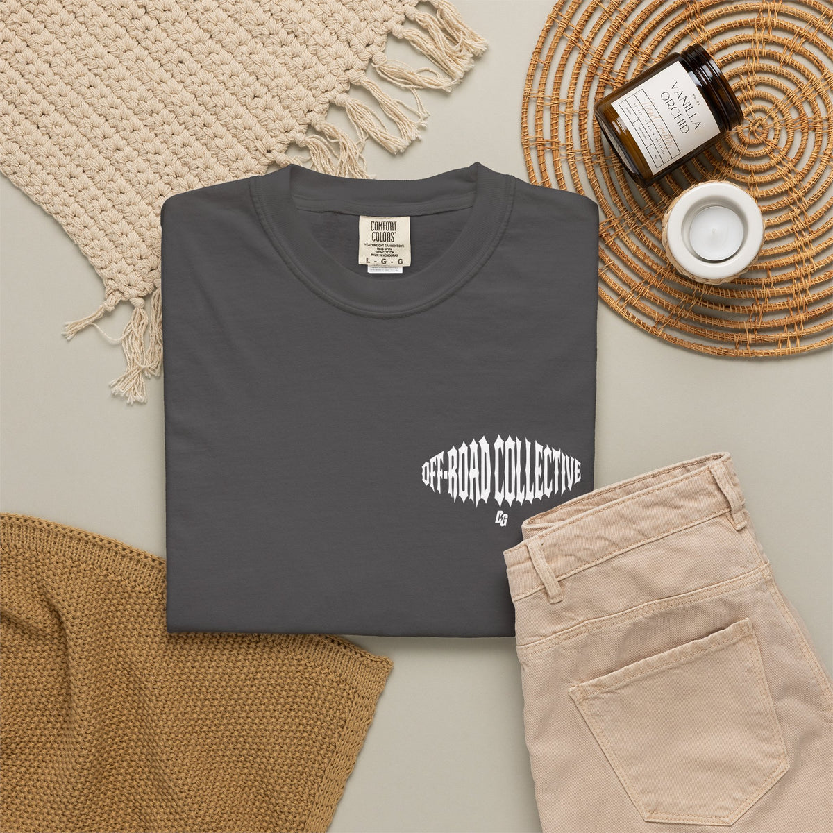 Off-Road Collective Metal Wrap Comfort Colors Tee - WHITE