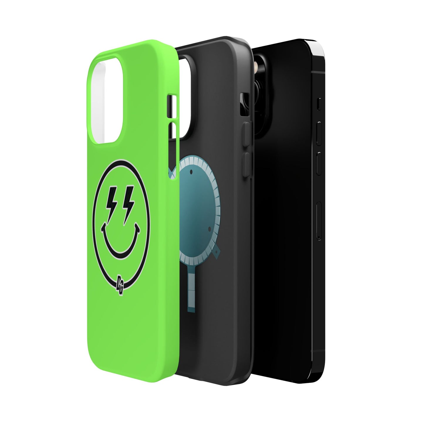 Desert Girl Smiley - LIME GREEN Tough Magnetic Cases