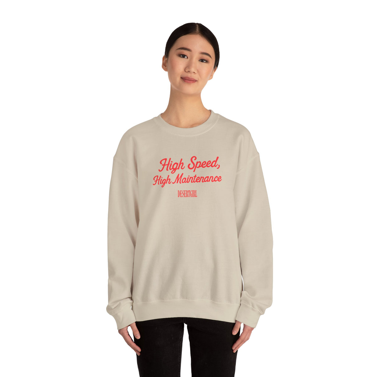 High Speed, High Maintenance Crewneck