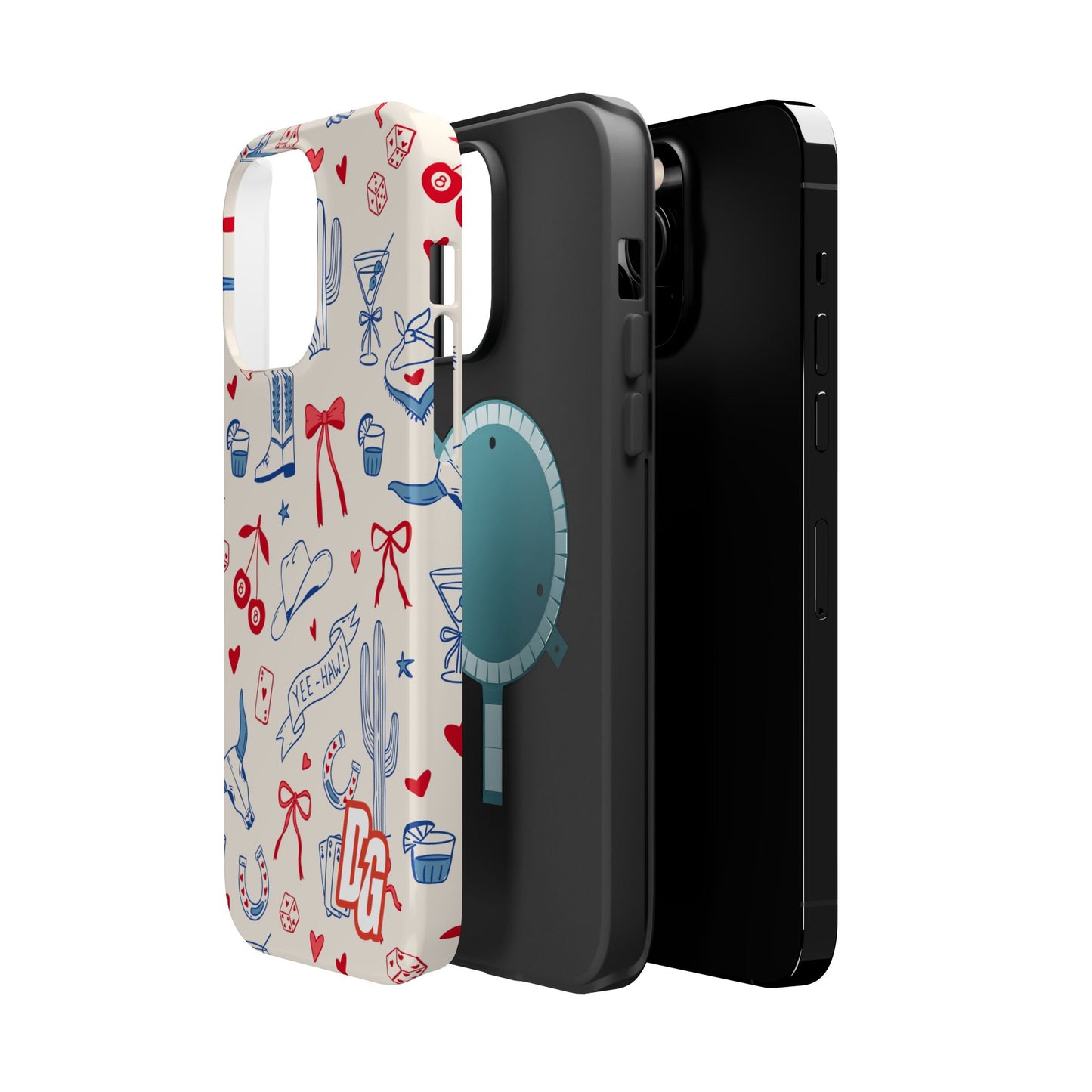 Lucky Cowgirl USA Tough Magnetic Cases