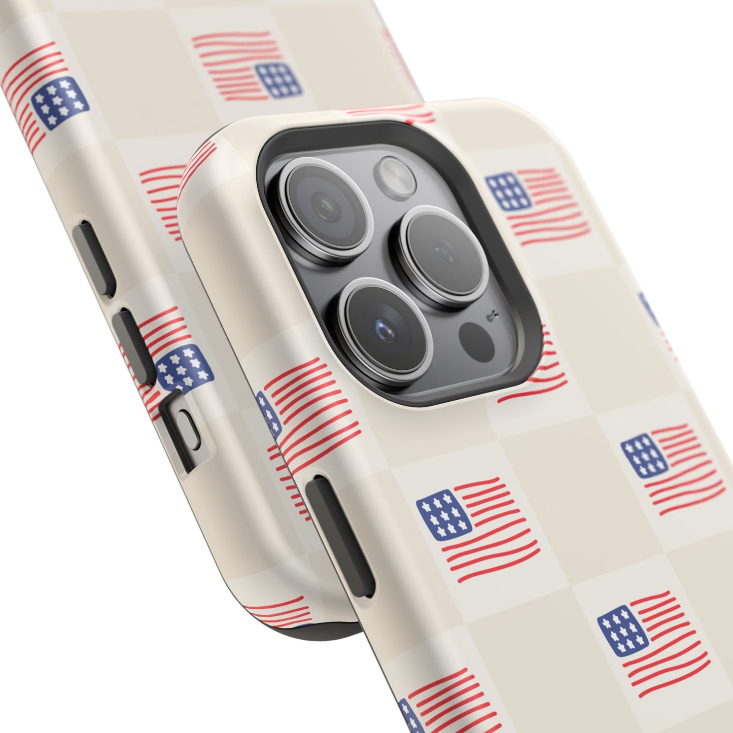 Checkered USA Tough Magnetic Cases