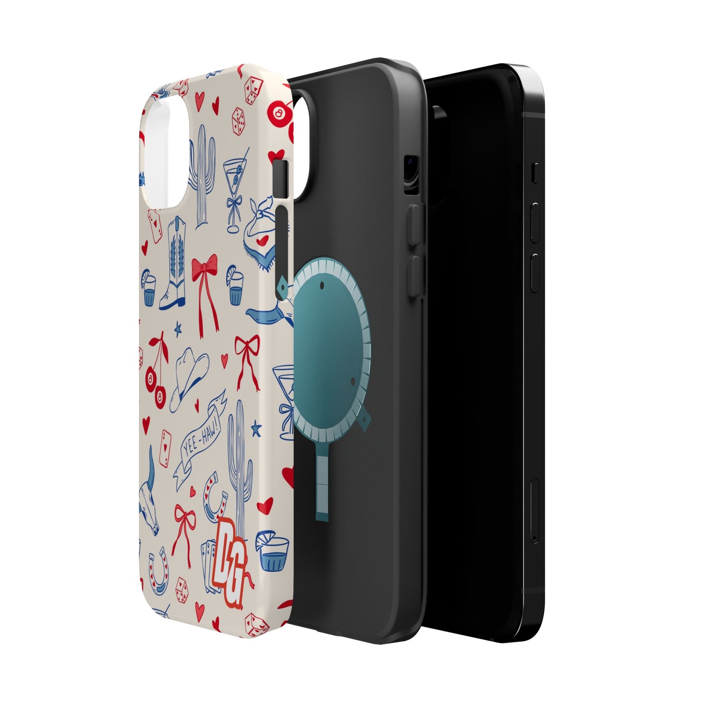 Lucky Cowgirl USA Tough Magnetic Cases