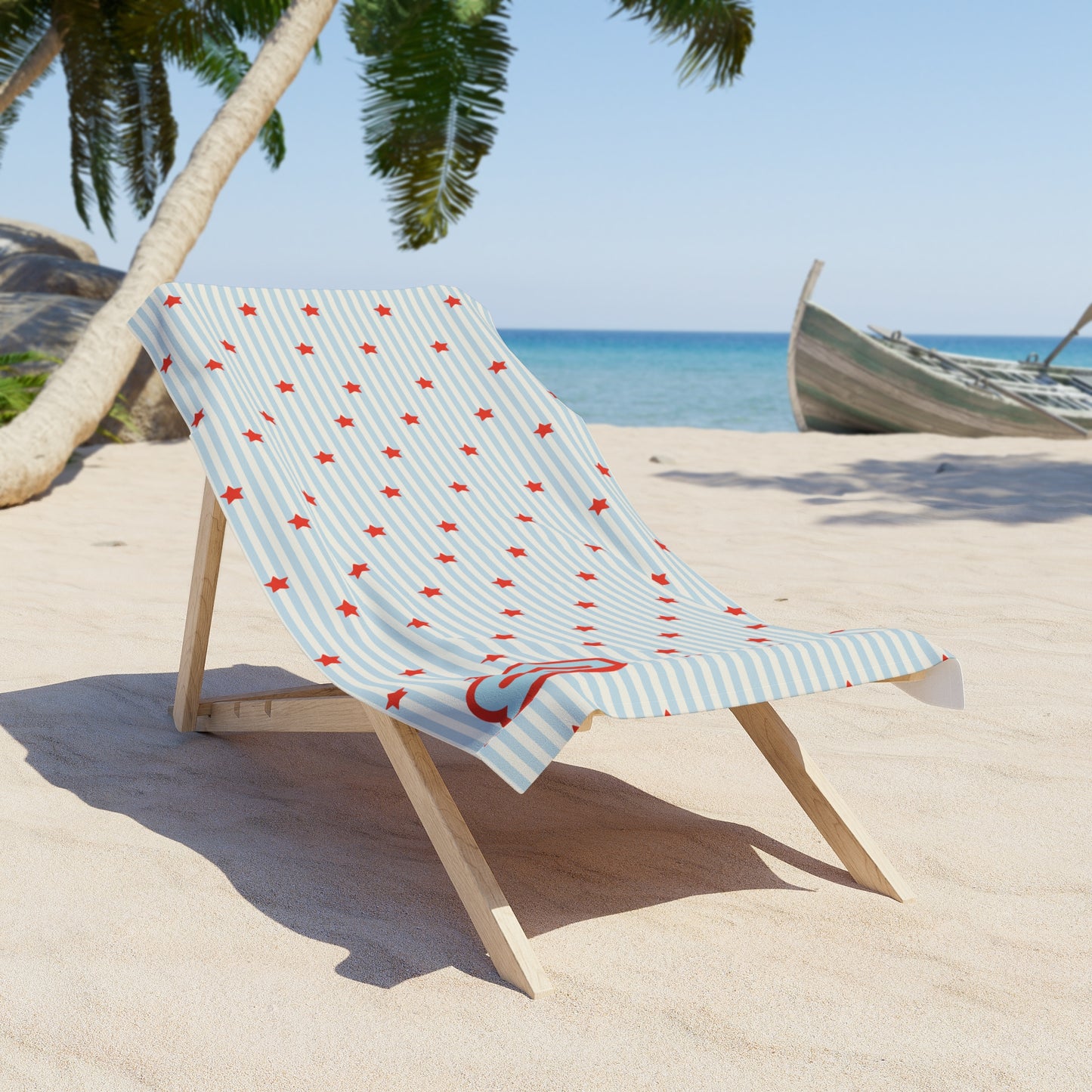 Stars & Stripes Desert Girl Beach Towel