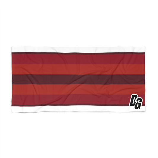Desert Girl Red Stripes Beach Towel