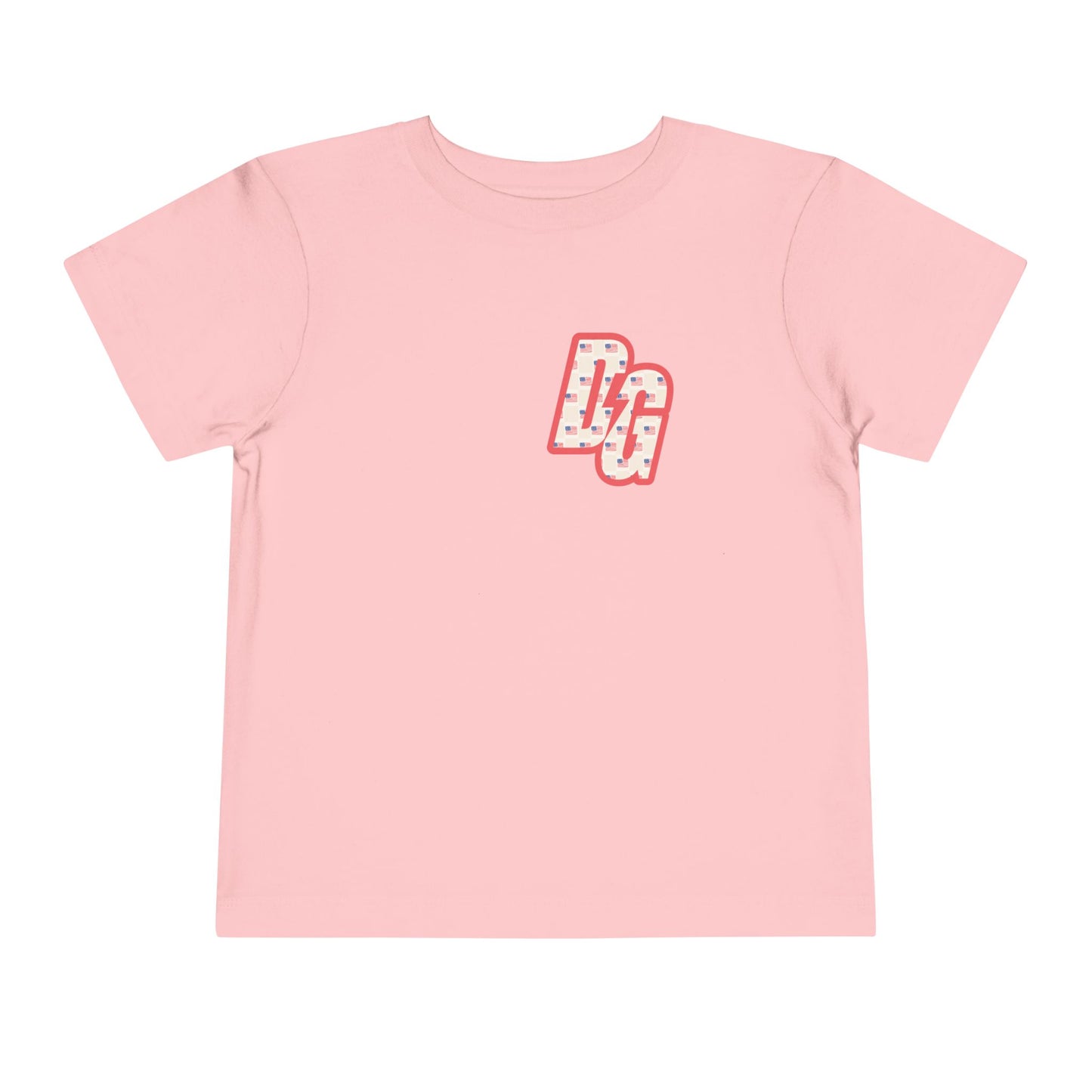 Toddler Checkered USA DG Short Sleeve Tee