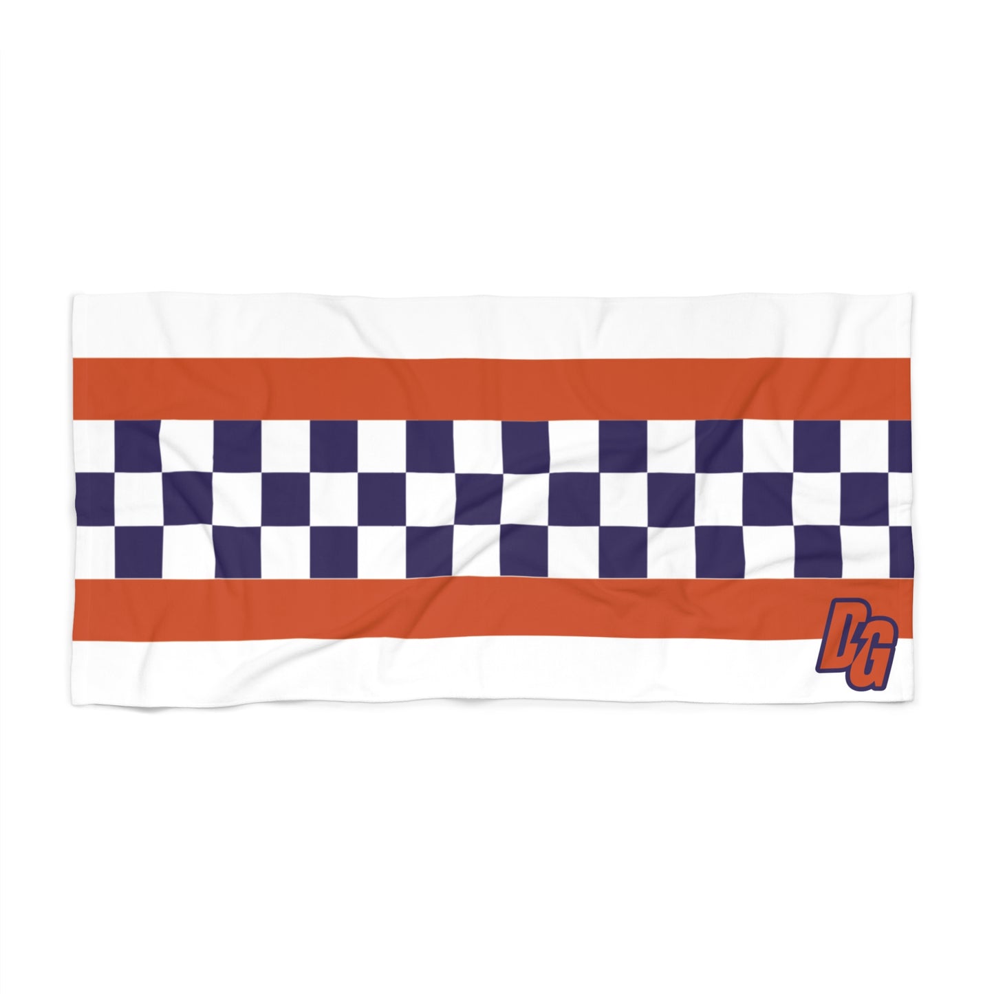 Desert Girl Purple Checks Beach Towel