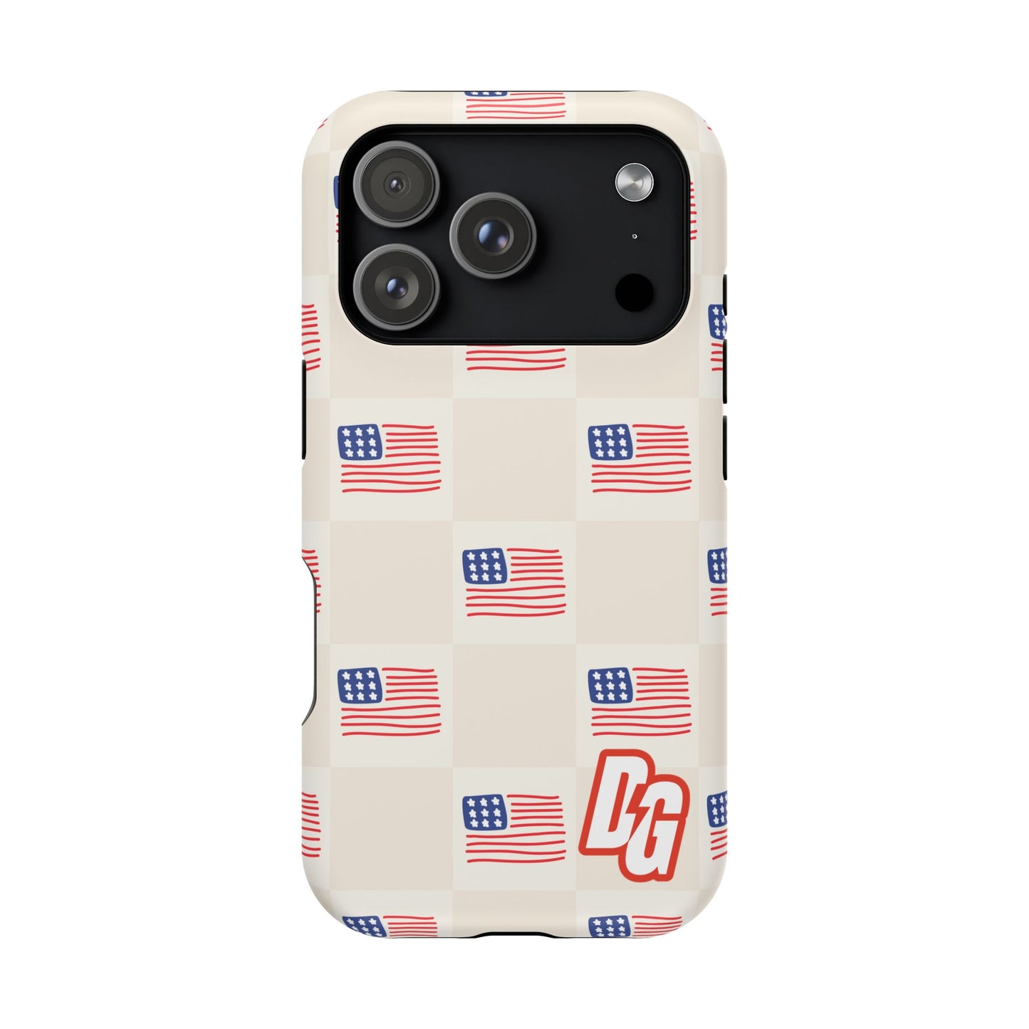 Checkered USA Tough Magnetic Cases