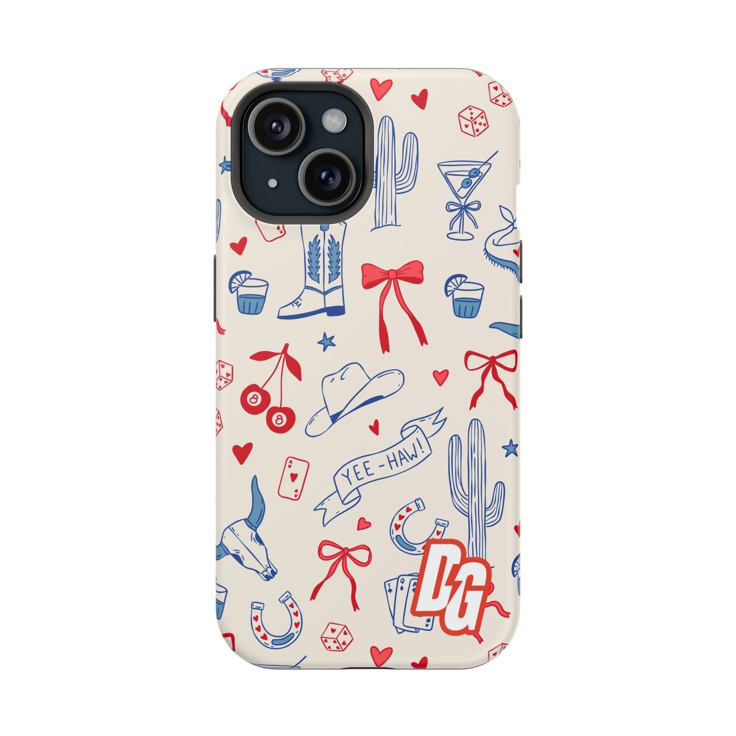 Lucky Cowgirl USA Tough Magnetic Cases
