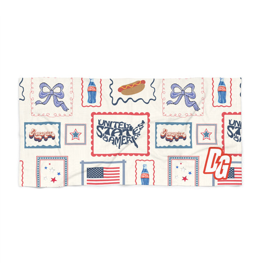 Postcard USA Desert Girl Beach Towel