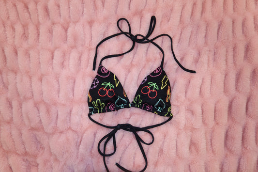 Neon Dreams - Triangle string bikini top