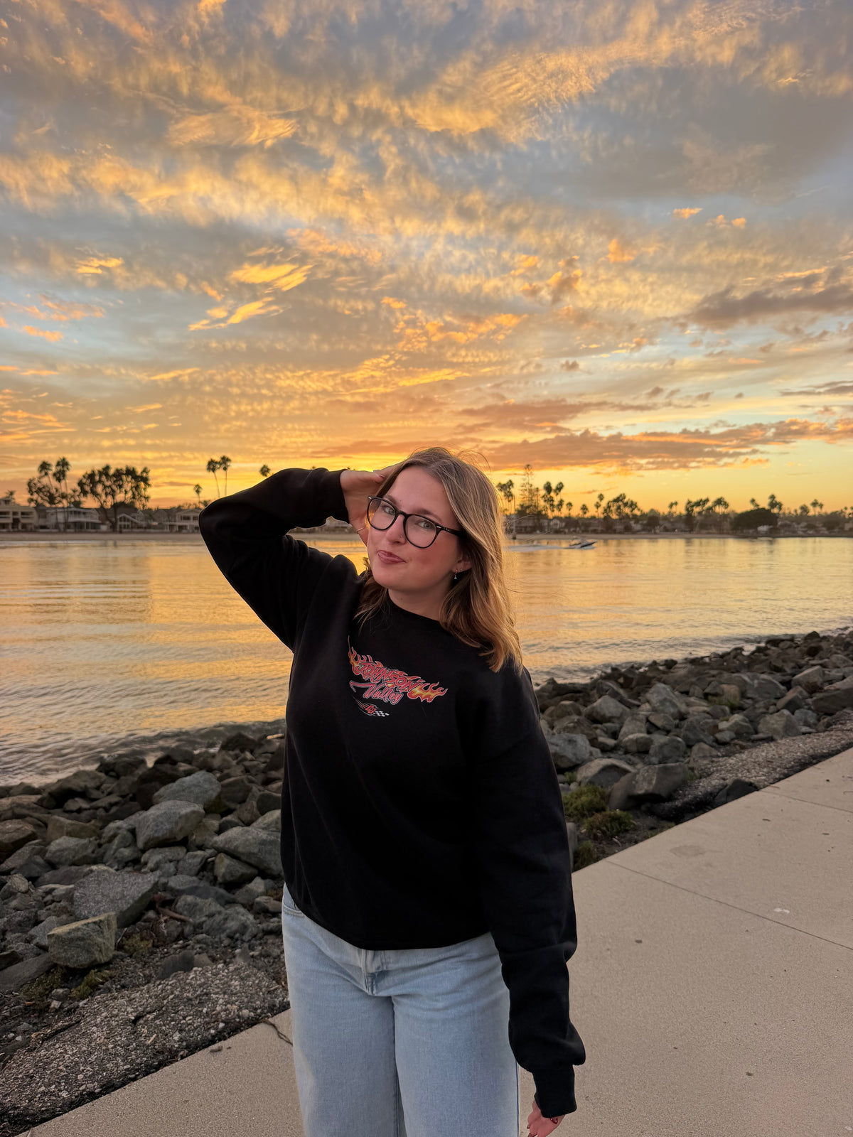 Johnson Valley  Throwback Crewneck - Desert Girl
