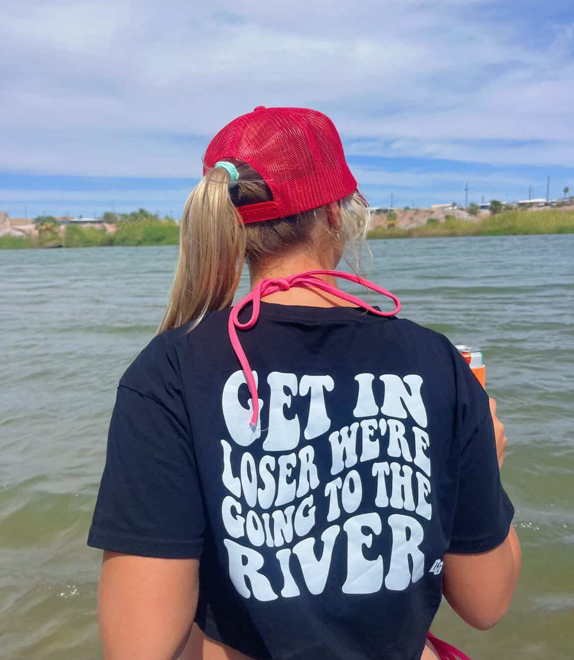 Get In Loser - RIVER Cropped Tee
