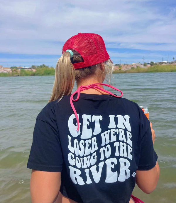 Get In Loser - RIVER Cropped Tee