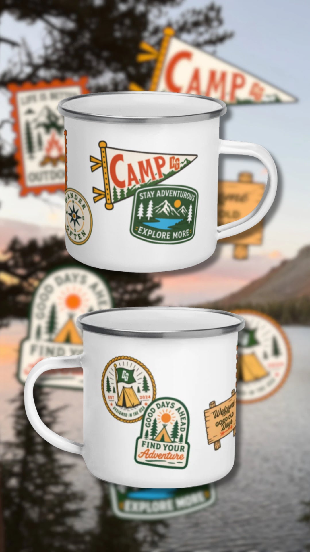 Patchwork Camp DG mug