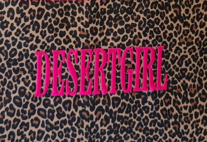 DESERT GIRL x AO COOLERS LEOPARD CAN COOLER - USA + WOMEN MADE