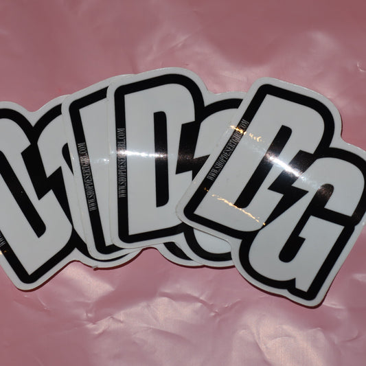 DG B&W Sticker