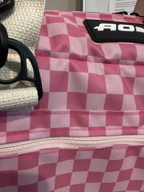 DESERT GIRL x AO COOLERS PINK CHECKS CAN COOLER - USA + WOMEN MADE