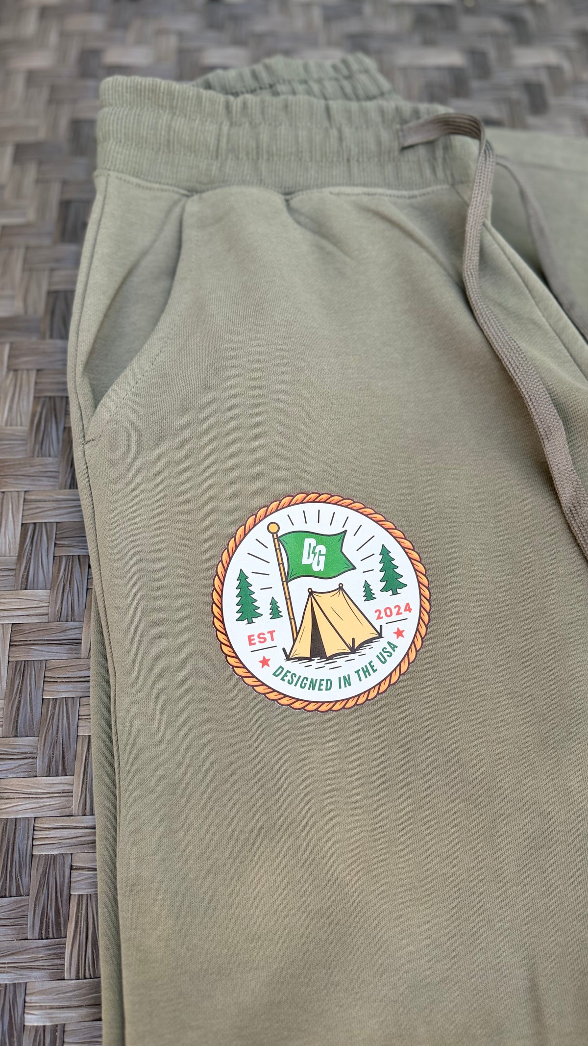 Desert Girl Camping Patch Sweatpants