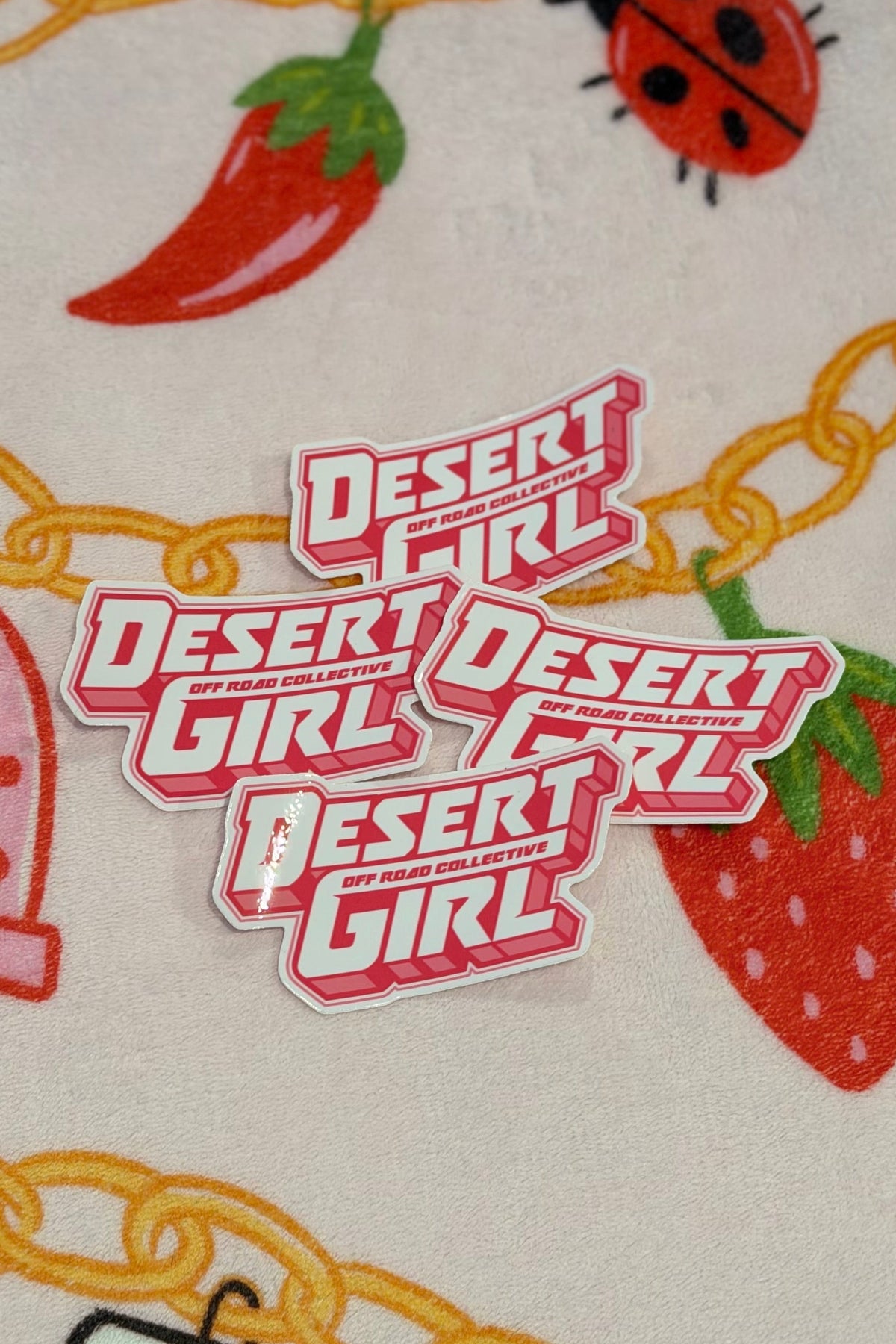 Desert Girl Powder Puff Sticker