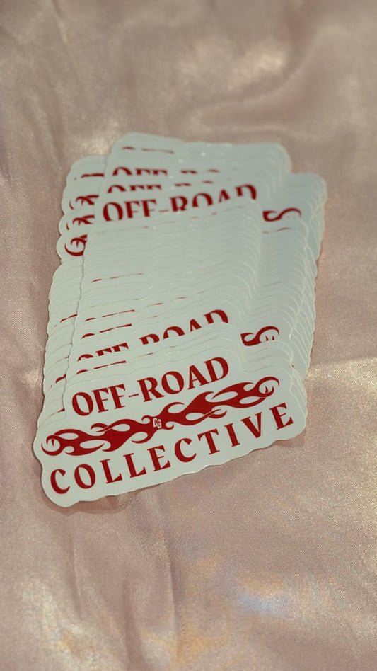 Off-Road Collective Flame Red Sticker