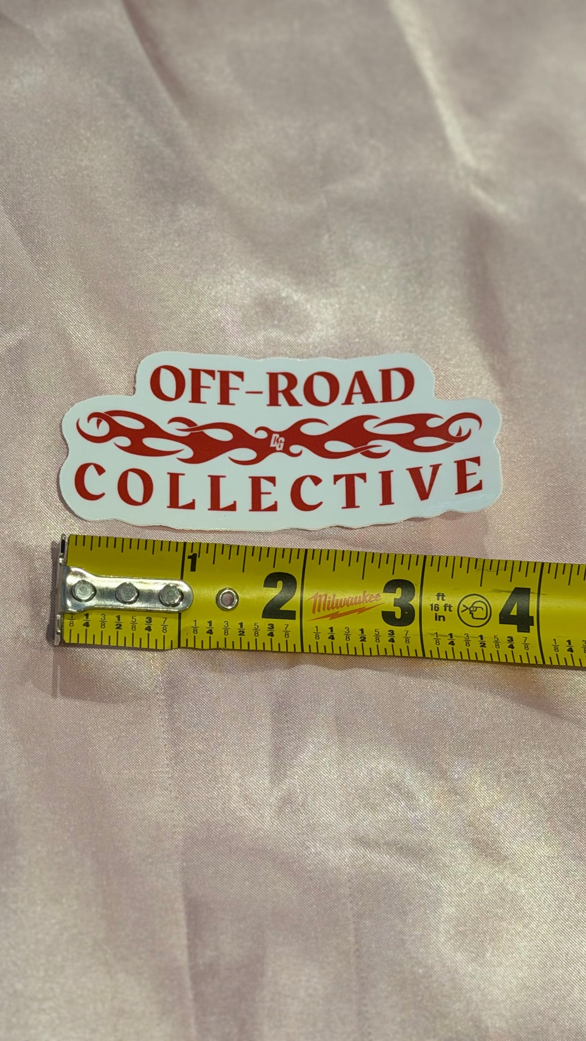Off-Road Collective Flame Red Sticker