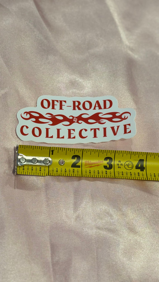 Off-Road Collective Flame Red Sticker