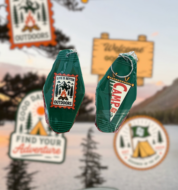 Camp DG Camping Keychain