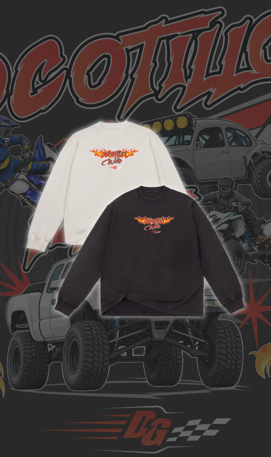 Ocotillo Wells Throwback Waffle Knit L/S - Desert Girl