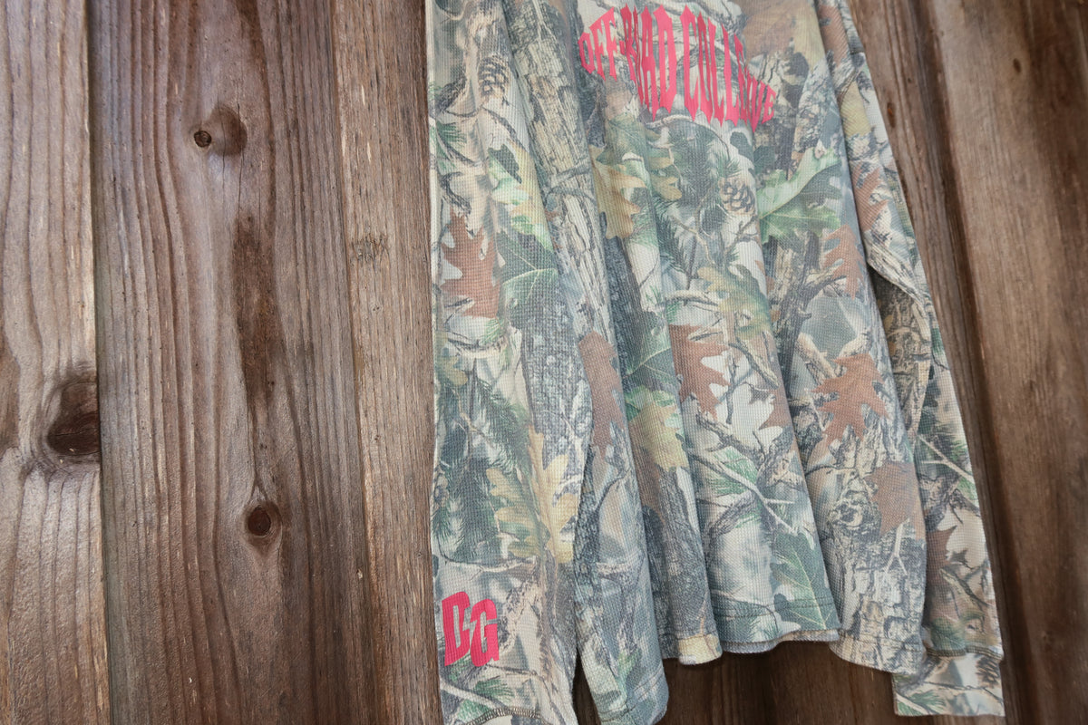Off-Road Collective Metal Wrap Camo Waffle Knit Long Sleeve