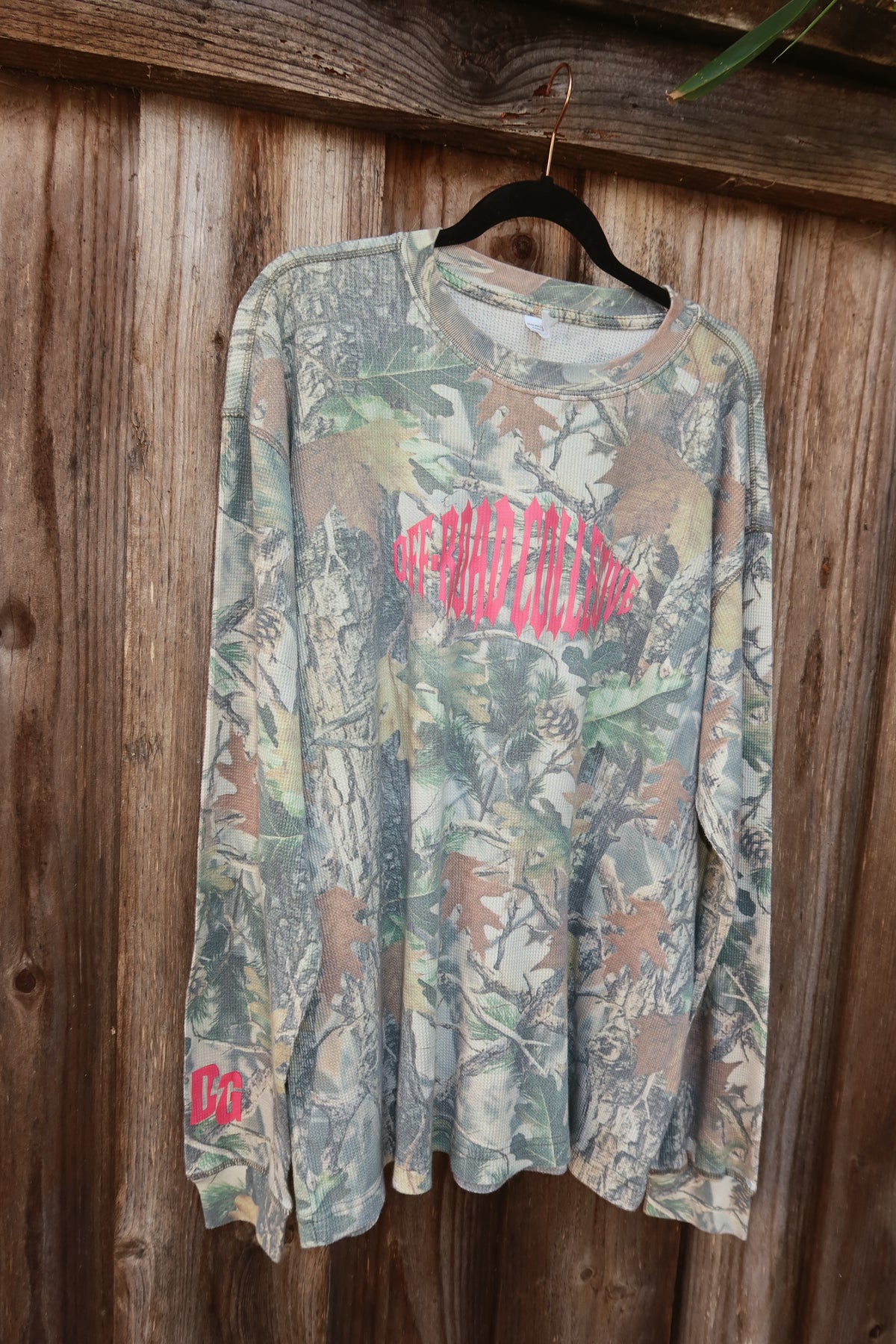Off-Road Collective Metal Wrap Camo Waffle Knit Long Sleeve
