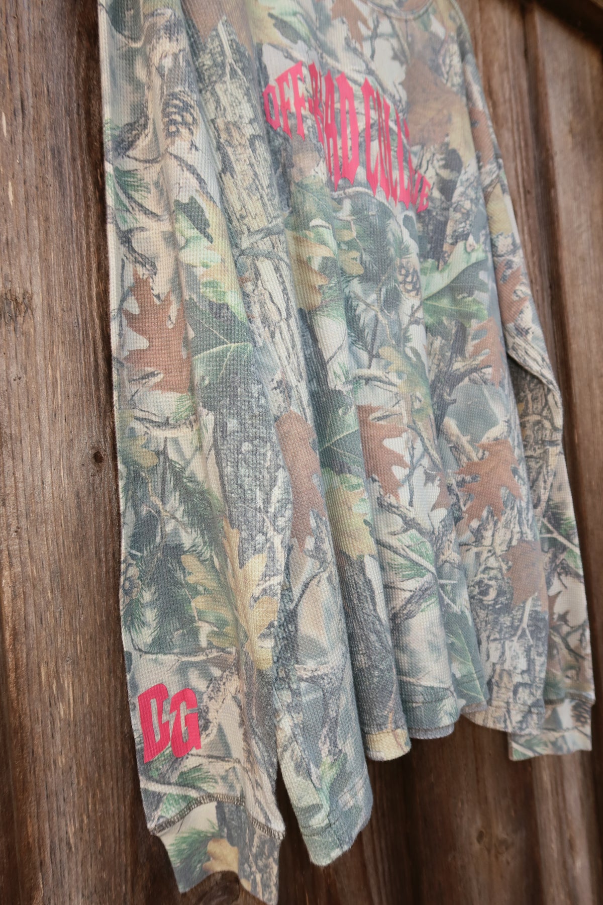 Off-Road Collective Metal Wrap Camo Waffle Knit Long Sleeve