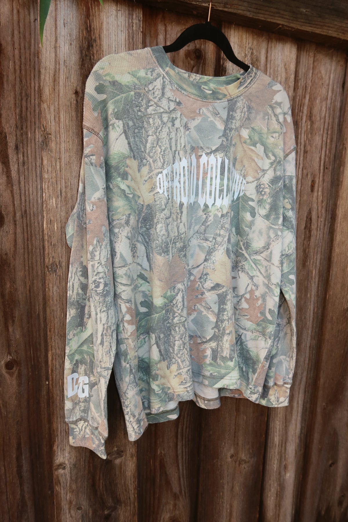 Off-Road Collective Metal Wrap Camo Waffle Knit Long Sleeve