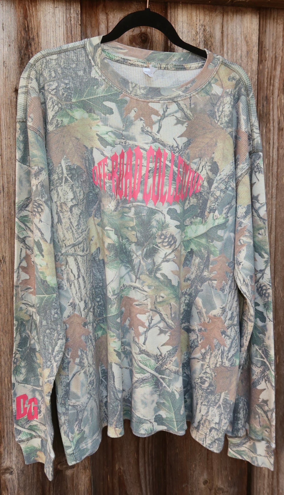 Off-Road Collective Metal Wrap Camo Waffle Knit Long Sleeve