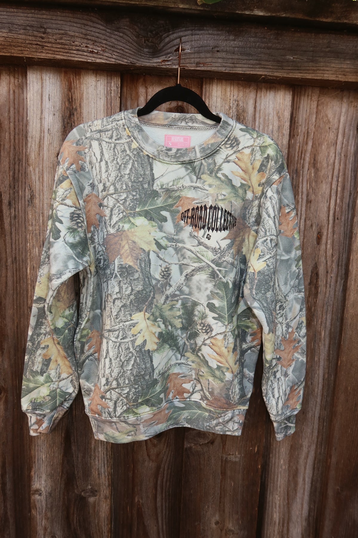 Off-Road Collective Metal Wrap Camo Crewneck