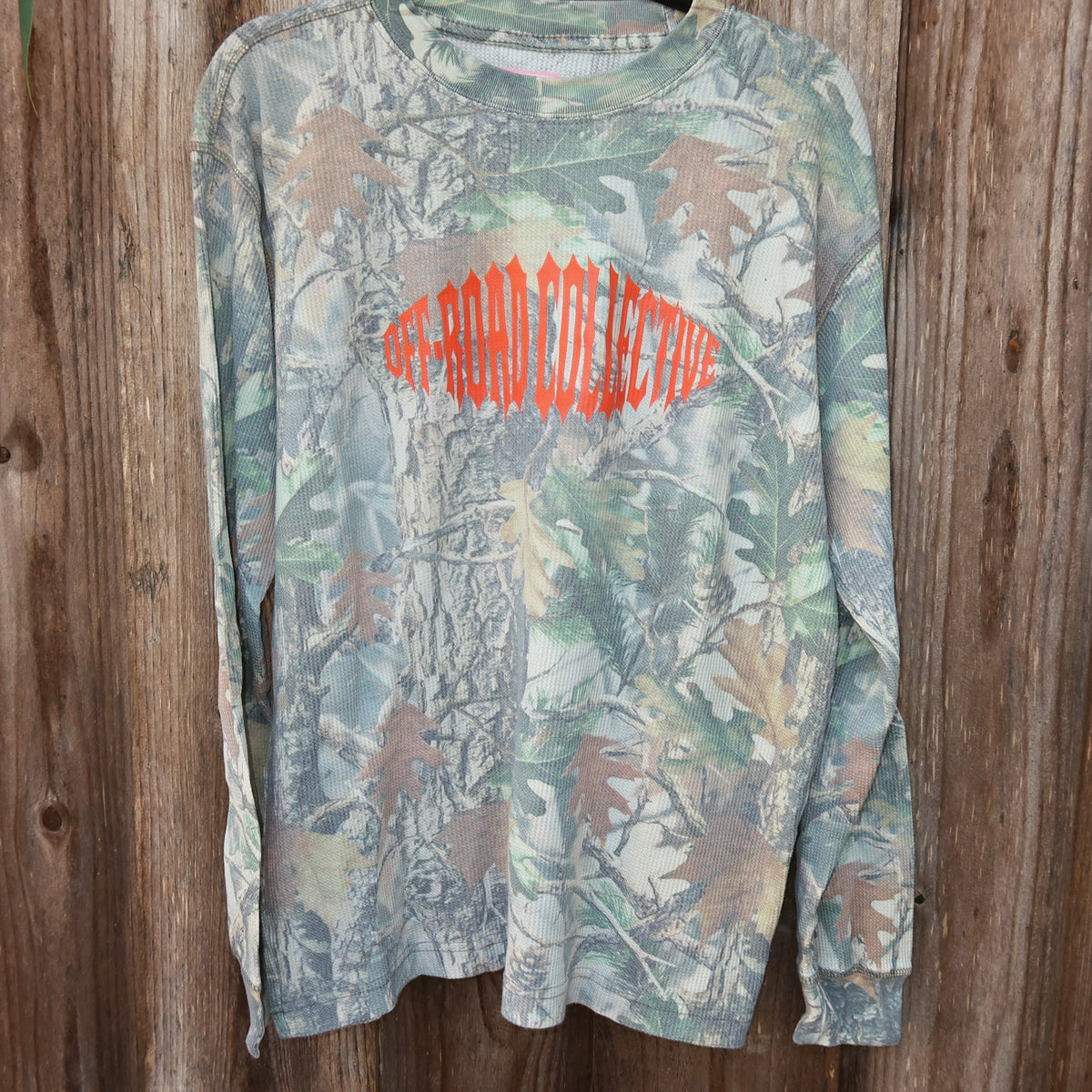 Off-Road Collective Metal Wrap Camo Waffle Knit Long Sleeve
