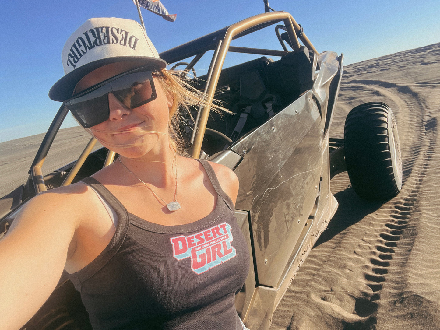DESERT GIRL Upside Down Canvas Trucker Hat