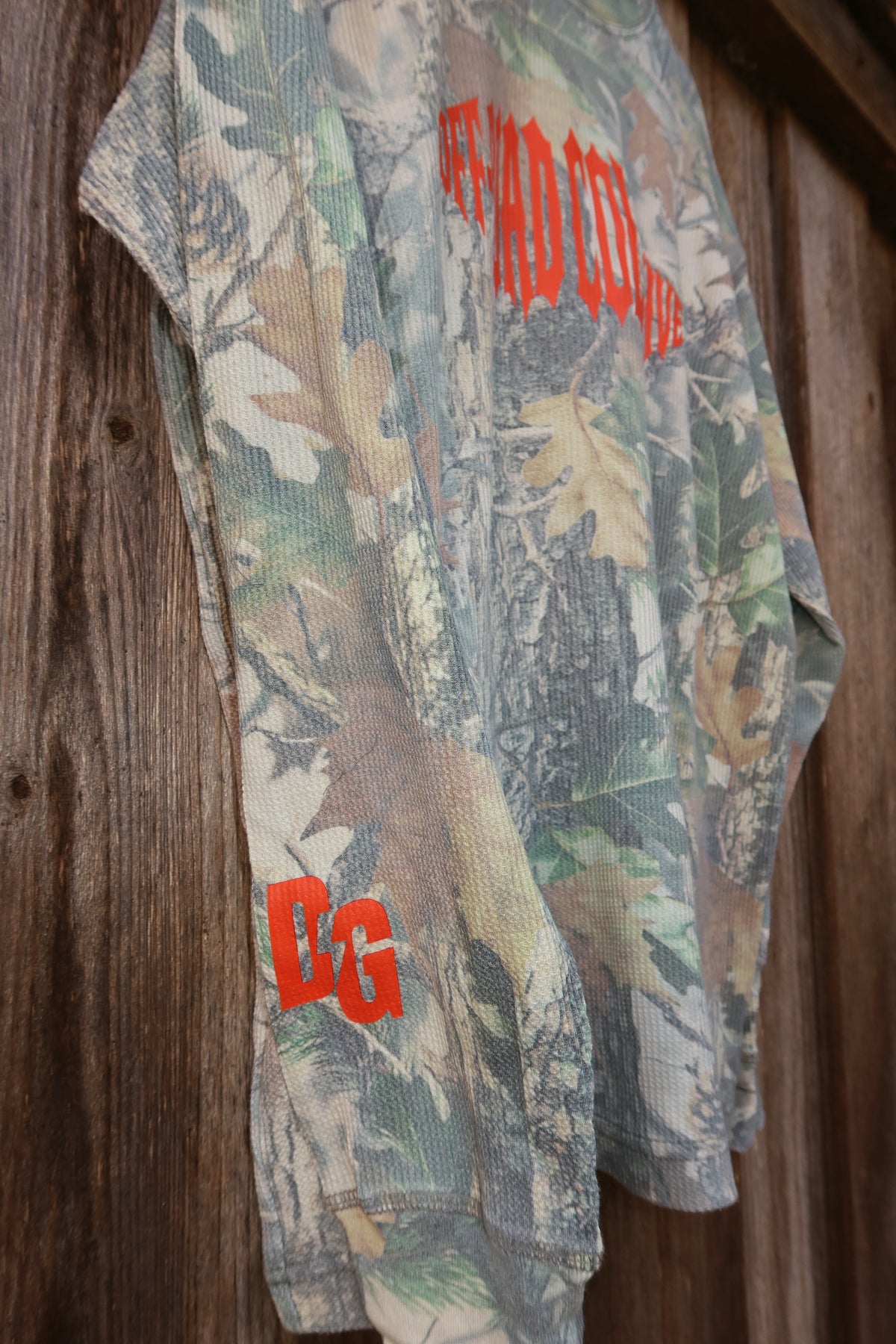 Off-Road Collective Metal Wrap Camo Waffle Knit Long Sleeve