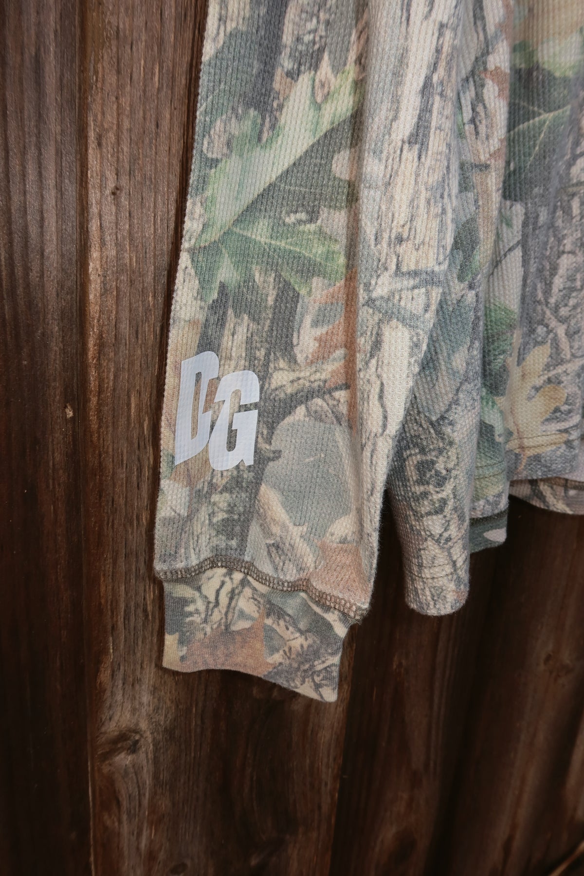 Off-Road Collective Metal Wrap Camo Waffle Knit Long Sleeve