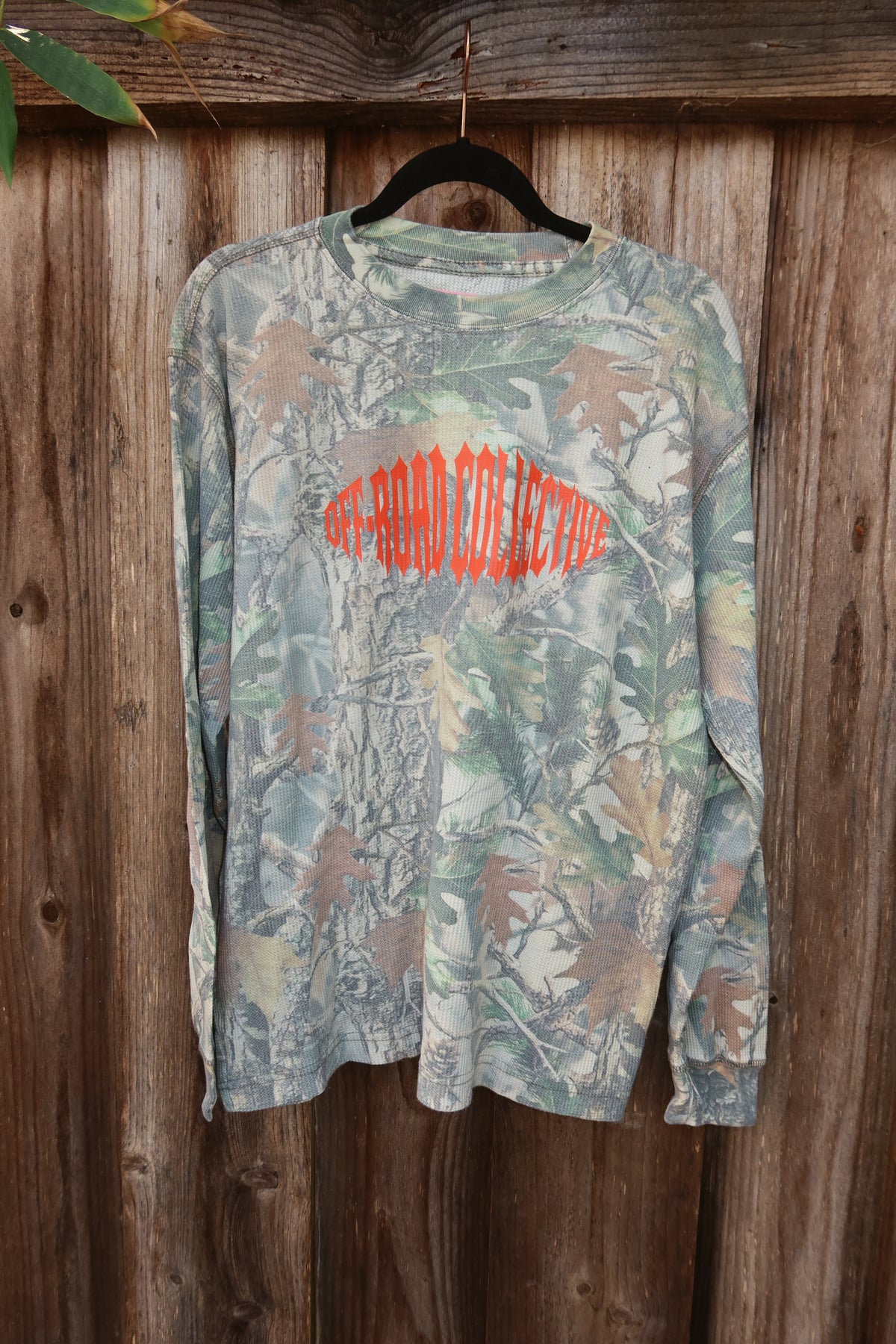 Off-Road Collective Metal Wrap Camo Waffle Knit Long Sleeve