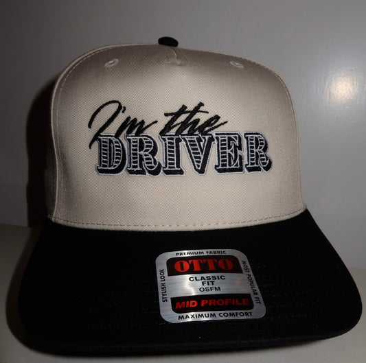 I'm The Driver - Canvas Trucker Hat BLACK