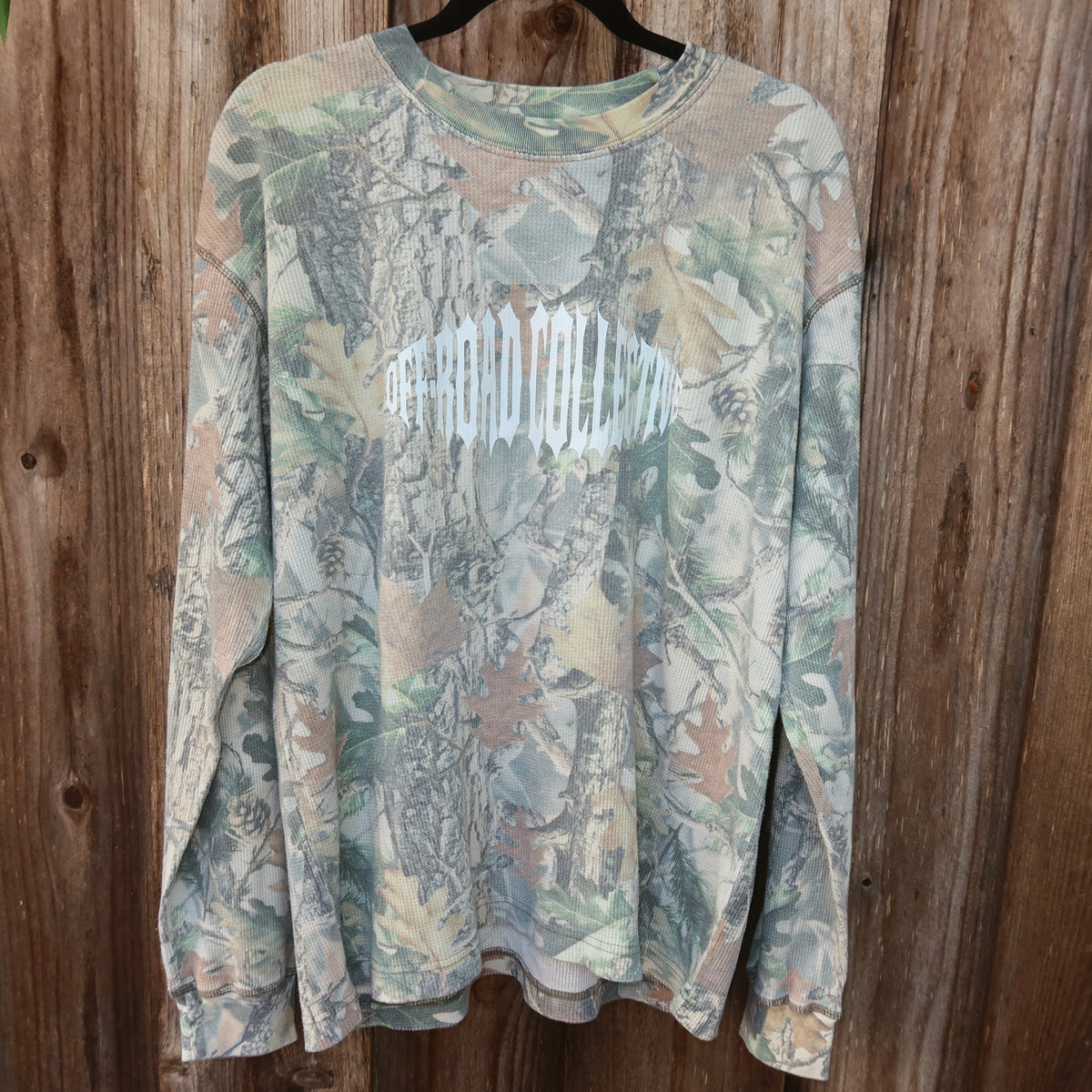 Off-Road Collective Metal Wrap Camo Waffle Knit Long Sleeve