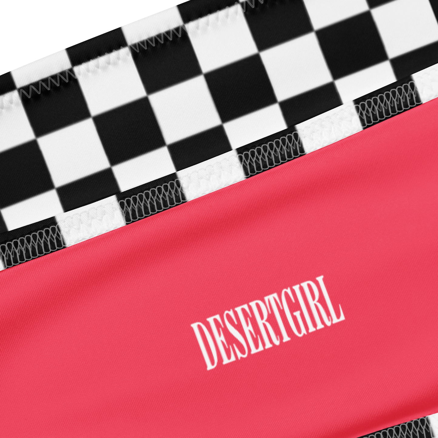 Desert Girl  Checkered Bandeau Bikini Set